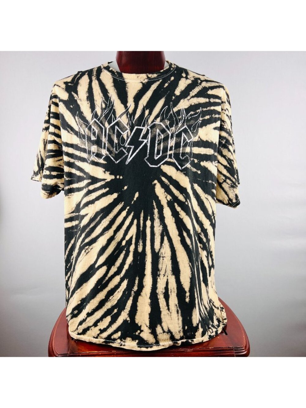 AC/DC ACDC AC-DC Tie-Dye Logo Med T-Shirt Shirt (See Measurements)